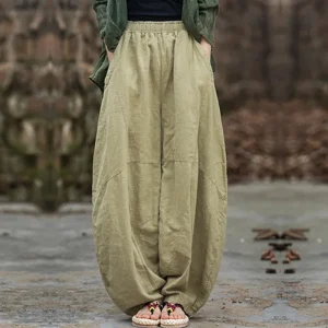 Pantalon Japonais Femme en style cargo