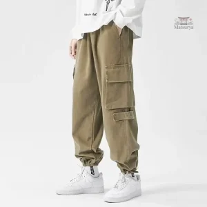 Pantalon cargo décontracté japonais pour un style moderne