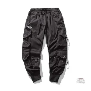 Vêtement japonais homme, pantalon cargo tendance et fonctionnel