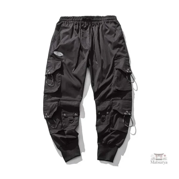 Vêtement japonais homme, pantalon cargo tendance et fonctionnel