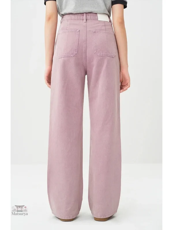 Pantalon rose pour femme, confort et style asiatique