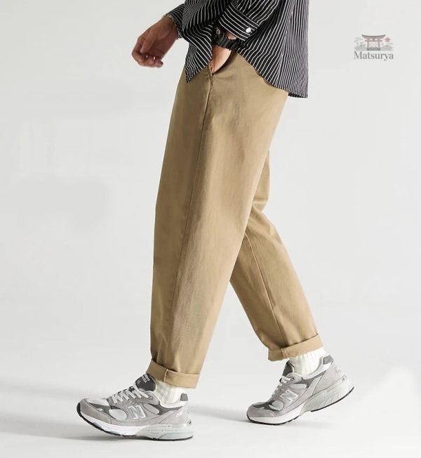 Pantalon japonais ajusté