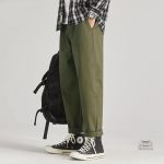 Pantalon japonais à taille élastique