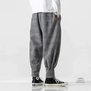 Confortable pantalon japonais au style décontracté