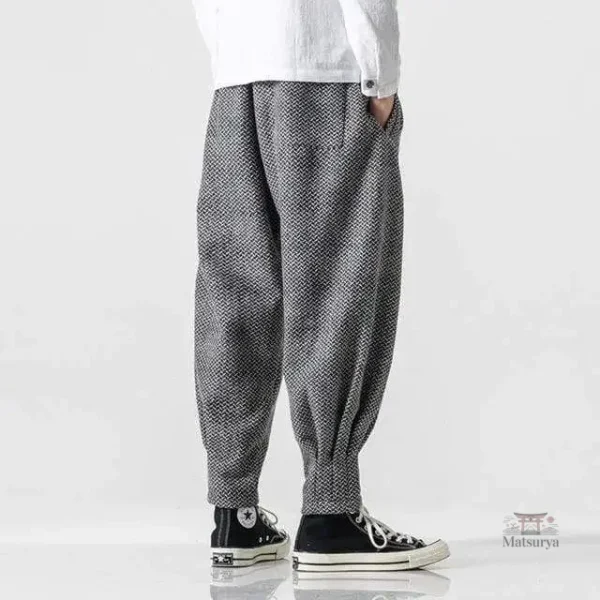 Confortable pantalon japonais au style décontracté