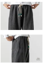 Pantalon japonais avec style relax pour homme