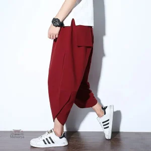 Pantalon homme inspiré du design japonais