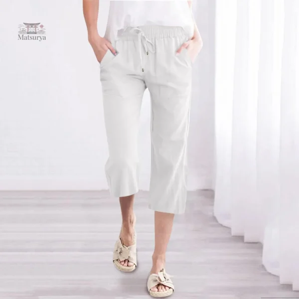 Pantalon léger pour femme, idéal pour l'été
