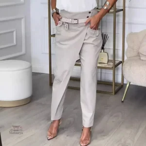 Pantalon Japonais pour Femme, coupe crayon élégante