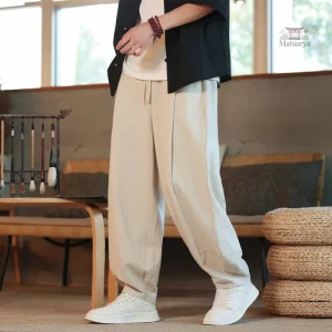 Pantalon japonais en coton pour un look relax