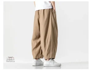Pantalon ample inspiré du design japonais