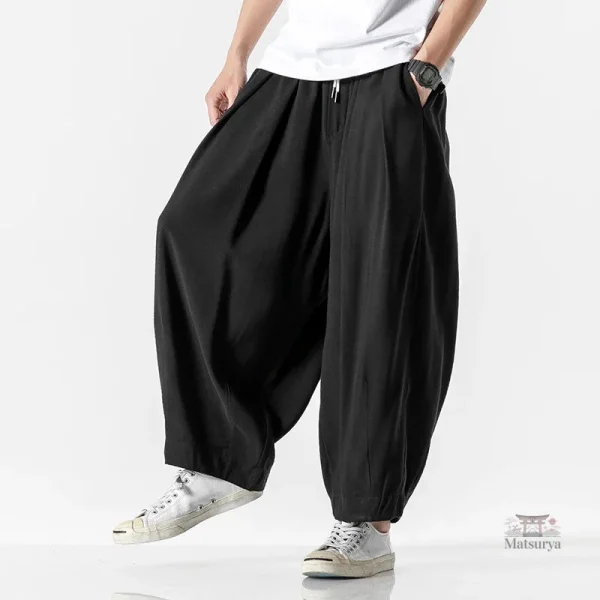 Pantalon casual en tissu japonais