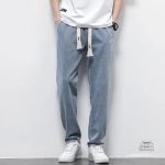Pantalon en tissu denim japonais