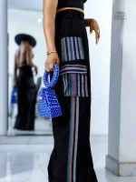 Pantalon léger femme, design estival japonais
