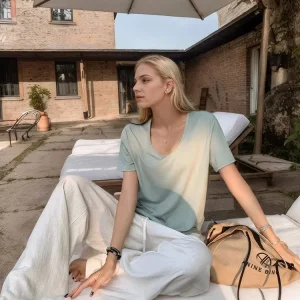 Pantalon Femme léger en Coton et Lin, style japonais