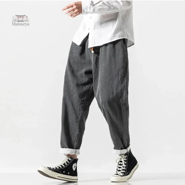 pantalon-en-jean-style-classique-japonais-1 Pantalon en Jean Classique Japonais