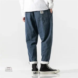 Pantalon Denim Japonais Élégant