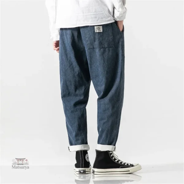 Pantalon Denim Japonais Élégant