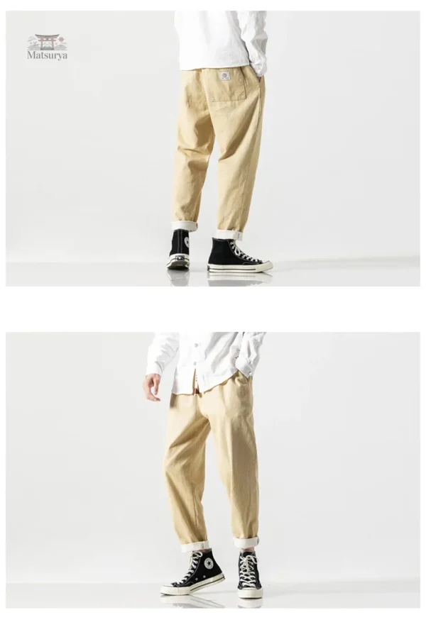 Pantalon Japonais en Denim Résistant