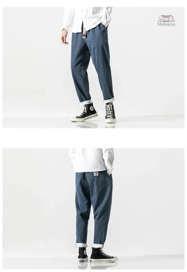 Jean Classique d'Inspiration Japonaise