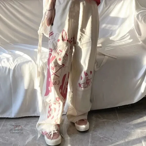 pantalon-femme-imprime-japonais-1 Pantalon Femme Imprimé Japonais