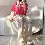 Pantalon Japonais avec motifs pour femme