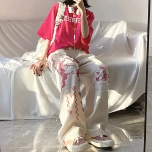 Pantalon Japonais avec motifs pour femme