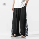 Pantalon Ample Japonais en tissu léger