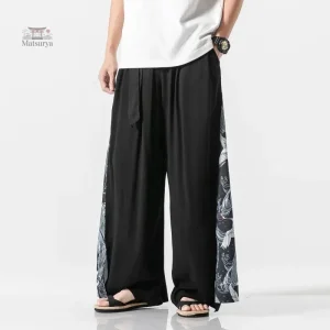 Pantalon Ample Japonais en tissu léger