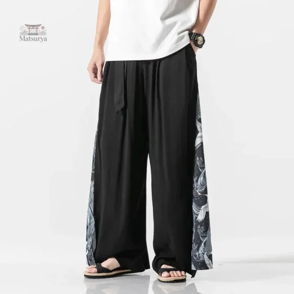 pantalon-japonais-ample-1 Pantalon Ample Japonais en tissu léger