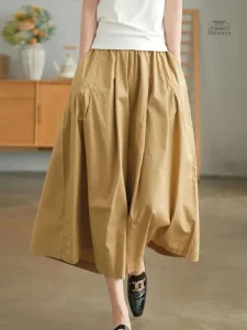 Pantalon ample en coton japonais pour femme