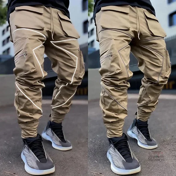 Pantalon Japonais Réfléchissant de style Cargo