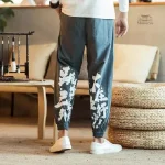 Pantalon ample inspiré de la mode japonaise