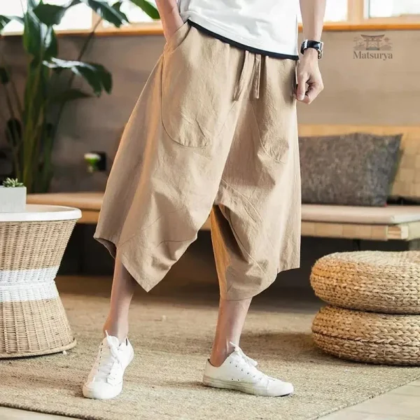Pantalon Japonais ample, parfait pour un look casual
