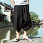 Pantalon oversize, coupe moderne inspirée du Japon