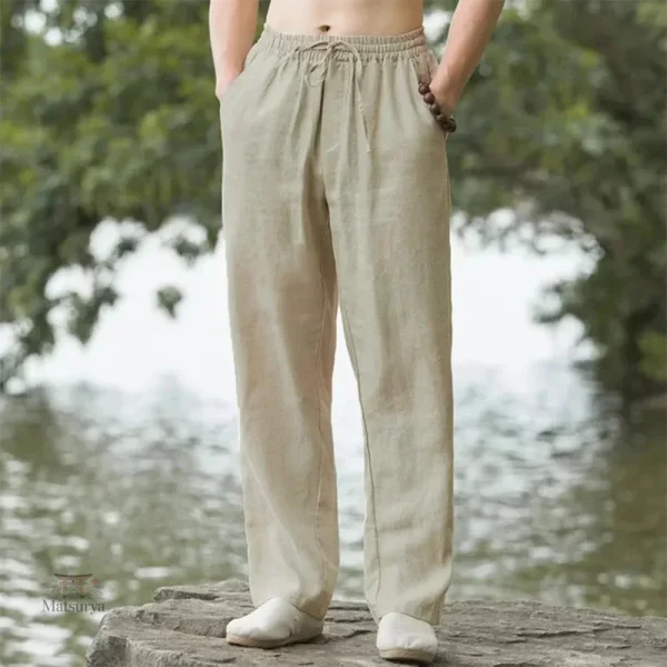 Pantalon Japonais en Lin pour l'Été
