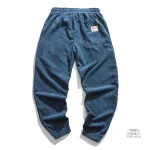 Pantalon de Style Japonais en Velours Doux
