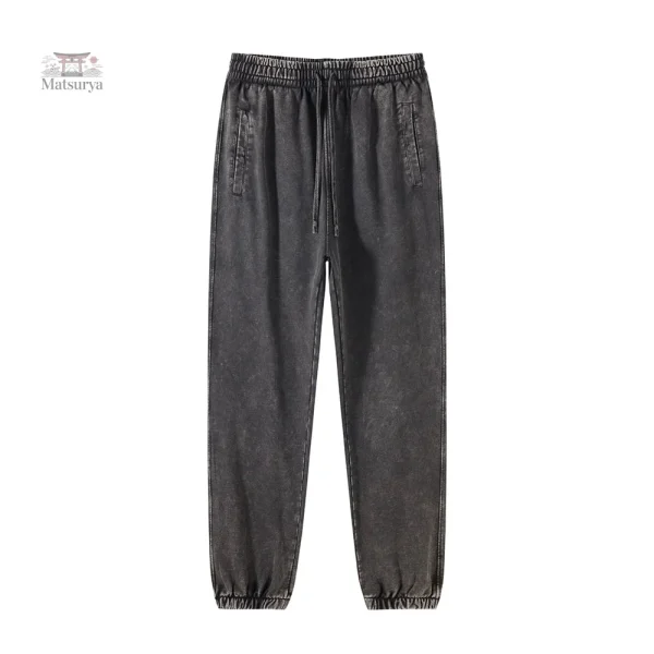 Pantalon délavé au style classique