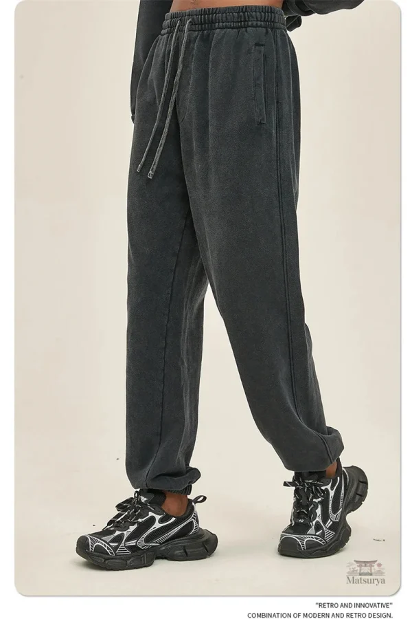 Pantalon Délavé de style Japonais