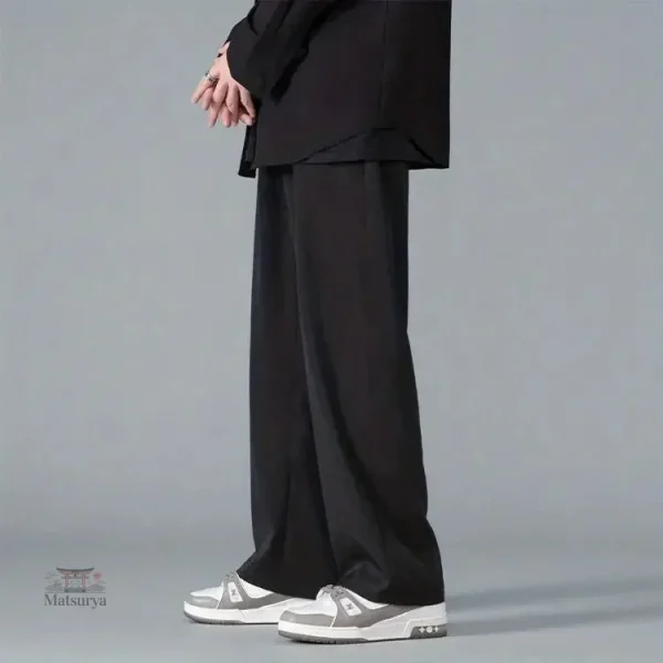 pantalon-japonais-droit-1 Pantalon Japonais Droit en tissu léger