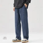 Pantalon Japonais Droit en Velours
