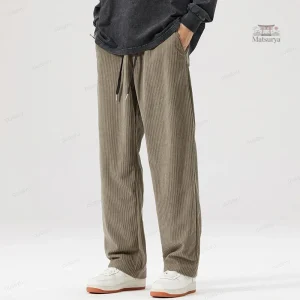 Pantalon en Velours pour Homme, Style Japonais