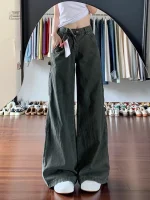Pantalon Japonais en Denim Large pour femme