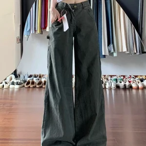 Pantalon Japonais en Denim Large pour femme