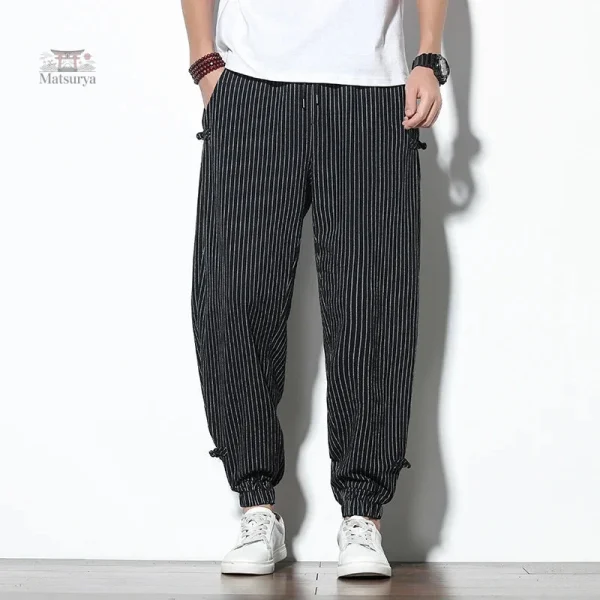 pantalon-japonais-en-lin-1 Pantalon Japonais en Lin léger et confortable