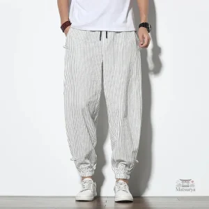 Pantalon Japonais en Lin, idéal pour l'été