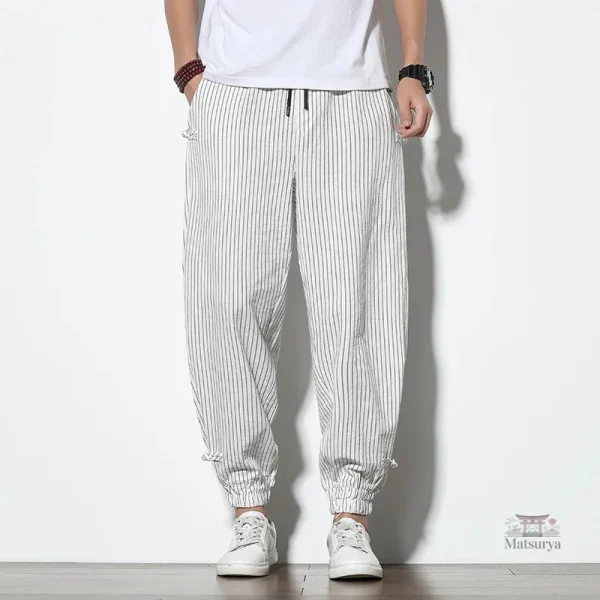 Pantalon Japonais en Lin, idéal pour l'été