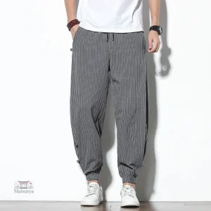 Pantalon en Lin au design Japonais élégant et intemporel