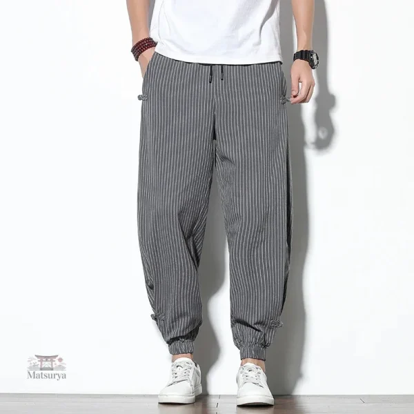 Pantalon en Lin au design Japonais élégant et intemporel