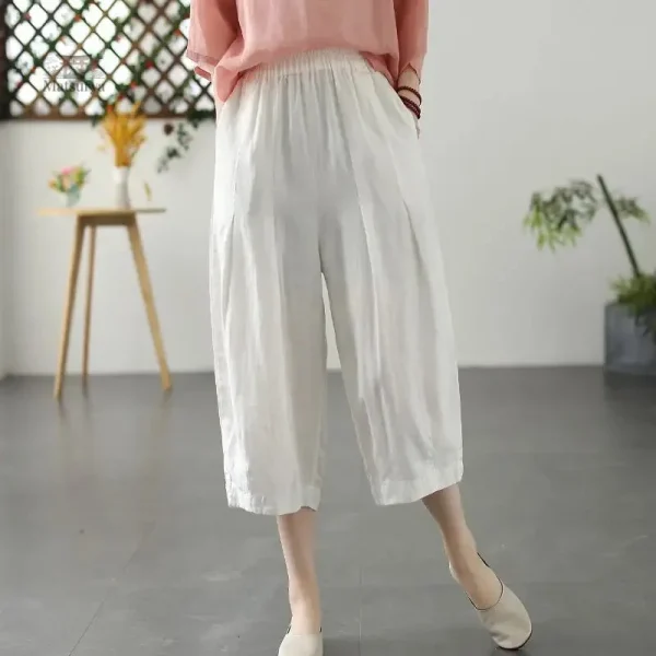 Pantalon Japonais pour Femme en Toile